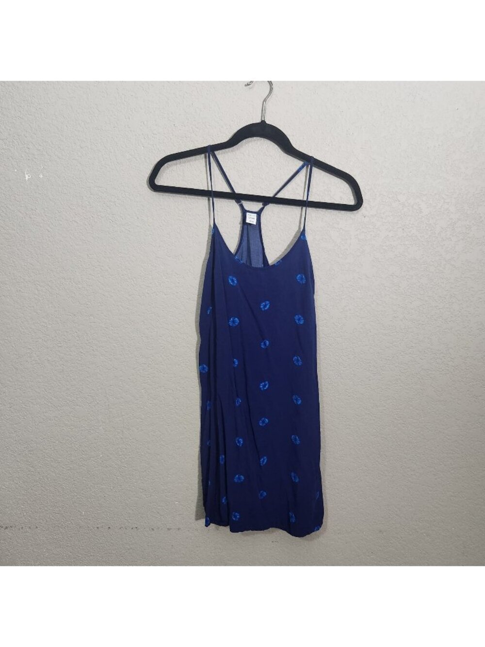 Old Navy Dress Womens Size XS Blue Sleeveless Strappy Floral